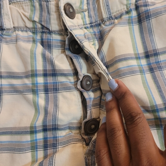 Abercrombie & Fitch Plaid Casual Button Fly Casual  Shorts Size 32 - Picture 4 of 9